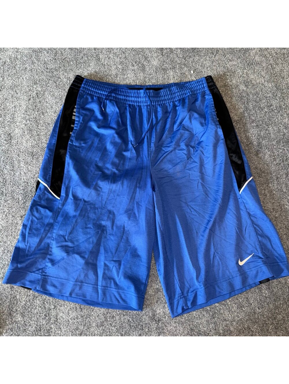 Nike Basketball Grail Blue Baggy Hoop Shorts Mens XL Vtg y2k 90s Rare